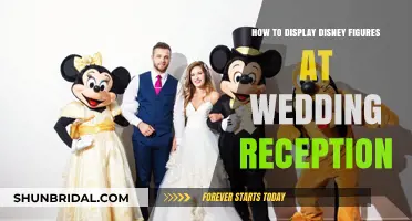 Displaying Disney Figures: A Magical Wedding Reception