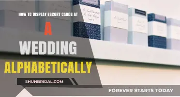 Alphabetically Arranged: Elegant Escort Card Display Ideas for Your Wedding