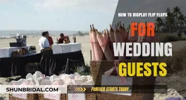 Creative Flip Flop Display Ideas for Wedding Guest Comfort