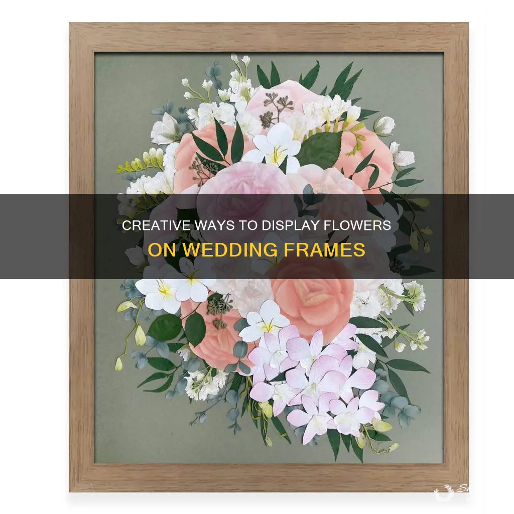 how to display flowers wedding frame