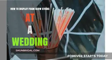 Creative Ways to Showcase Foam Glow Sticks at Your Wedding