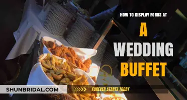 Elegant Wedding Buffet Tips: Perfectly Displaying Forks for Your Guests