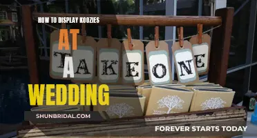 Creative Ways to Display Koozies at Your Wedding