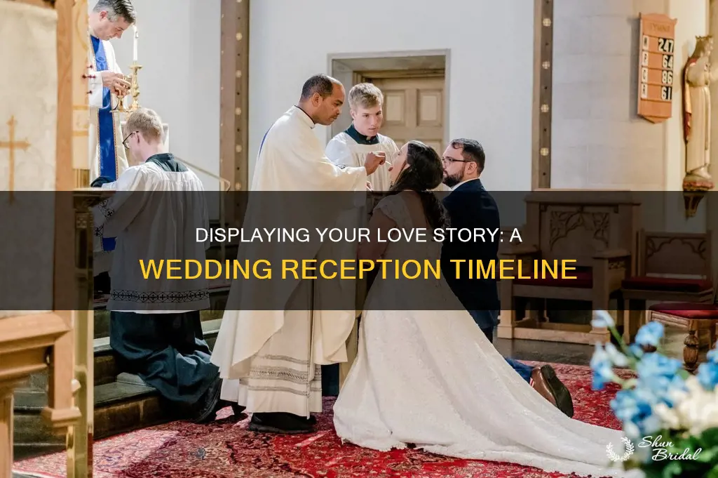 how to display life timeline at wedding reception
