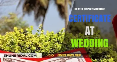Elegant Ways to Showcase Your Marriage Certificate at Your Wedding