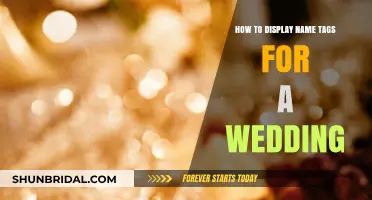 Elegant Wedding Name Tag Display Ideas for Your Special Day