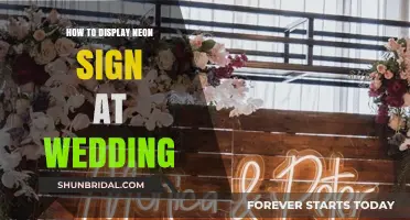 Glowing Elegance: Creative Ways to Showcase Neon Signs at Your Wedding