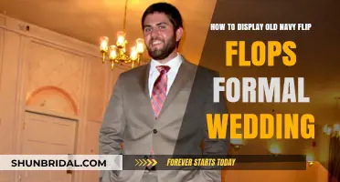Dressing Up Old Navy Flip Flops for a Formal Wedding Look