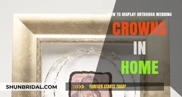 Elegantly Displaying Orthodox Wedding Crowns in Your Home: A Guide