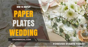 Creative Ways to Display Paper Plates at Your Wedding Reception