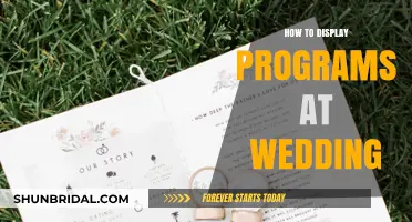 Creative Ways to Display Wedding Programs for a Memorable Celebration