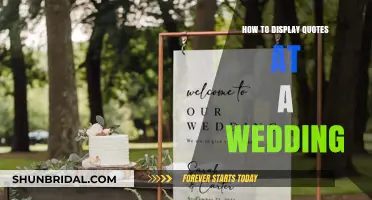 Elegant Ways to Showcase Meaningful Quotes at Your Wedding Celebration