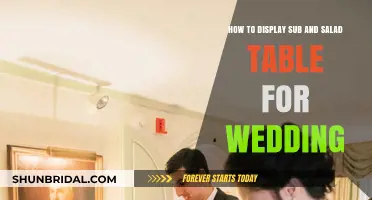 Elegant Wedding Sub and Salad Table Display Ideas and Tips