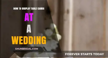 Elegant Wedding Table Card Display Ideas for a Perfect Reception