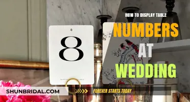 Creative Ways to Stylishly Display Table Numbers at Your Wedding