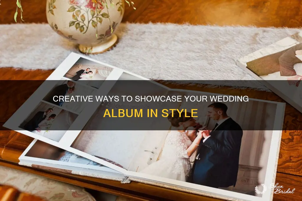 how to display wedding album