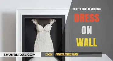 Displaying Wedding Dresses: Creative Wall Mount Ideas