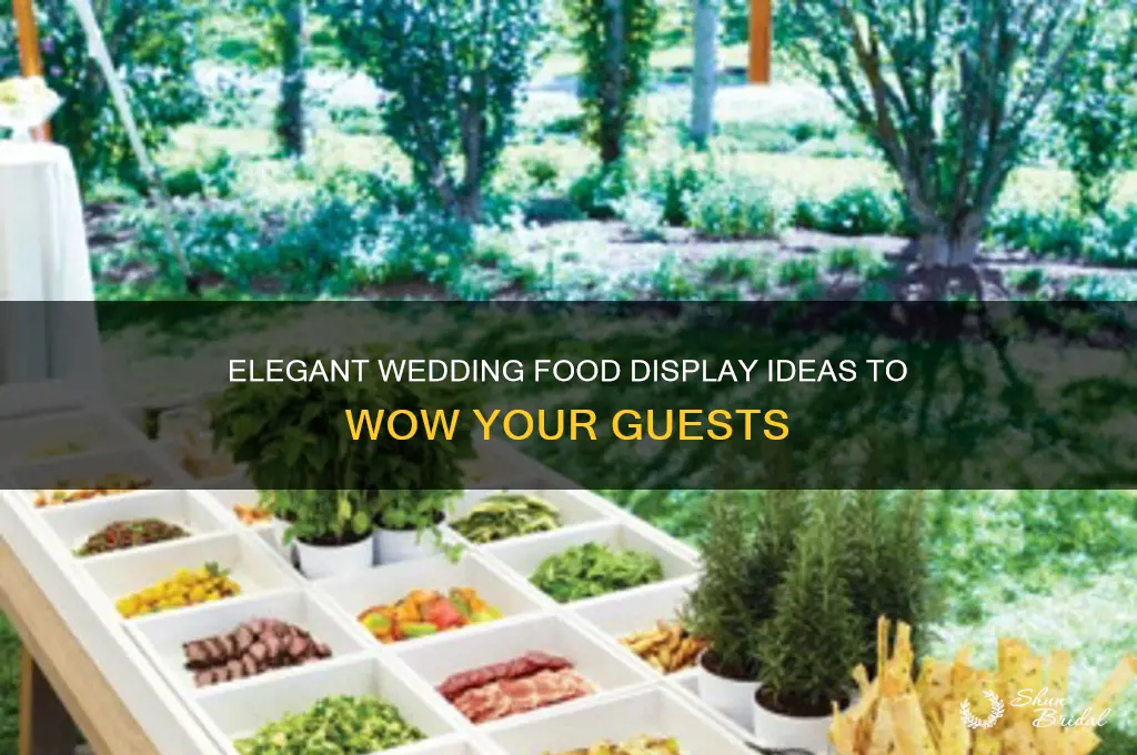how to display wedding food