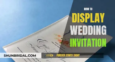 Guide to Displaying Wedding Invitations: Creative Ways to Showcase