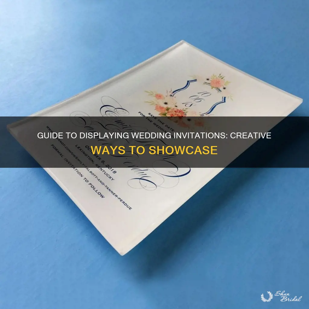 how to display wedding invitation