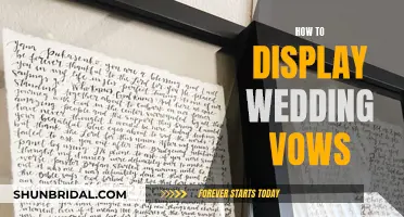 Creative Ways to Display Your Wedding Vows