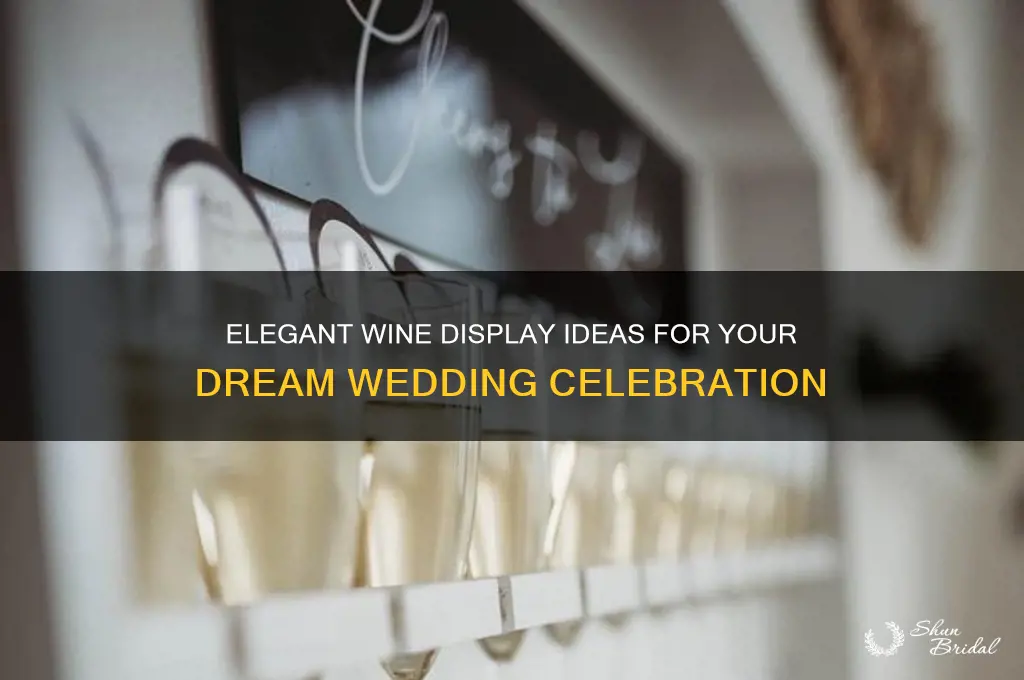 how to display wine at wedding