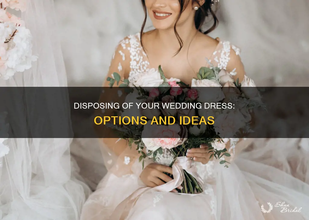how to dispose of a wedding dress