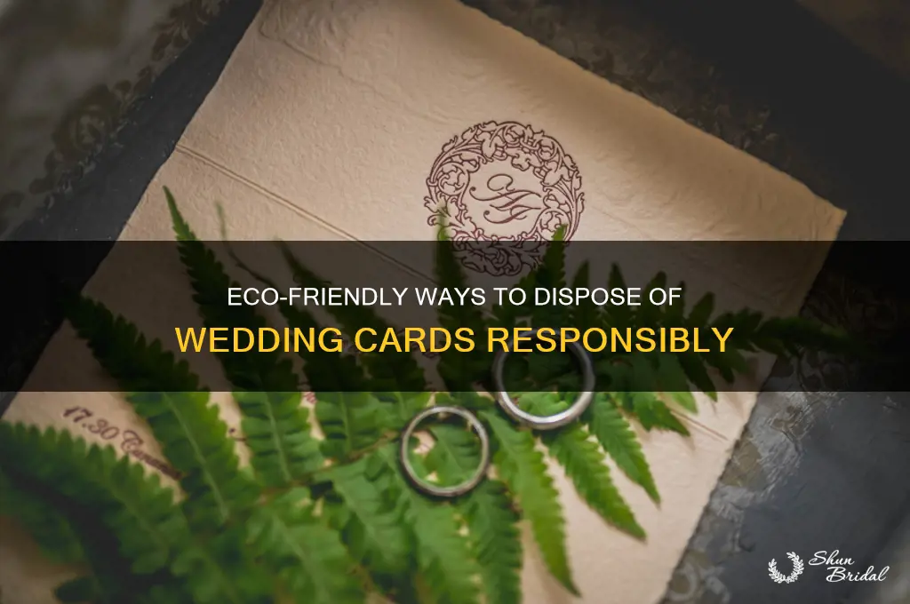 how to dispose wedding cards