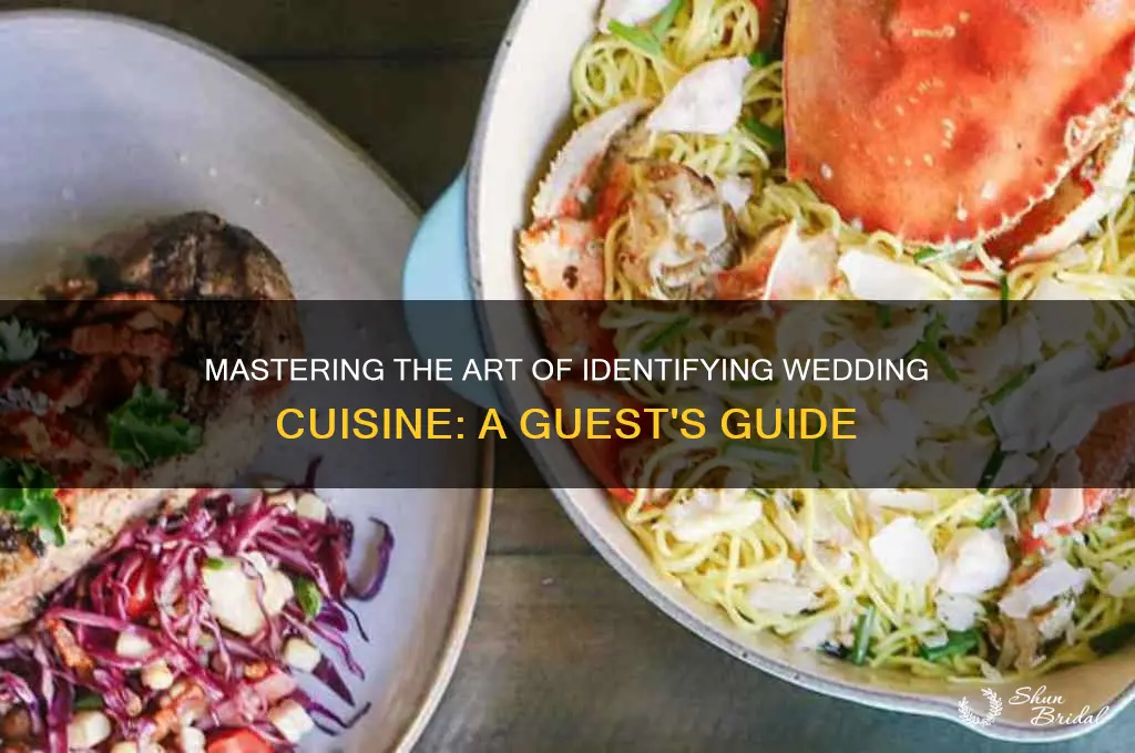 how to distinguish food at wedding