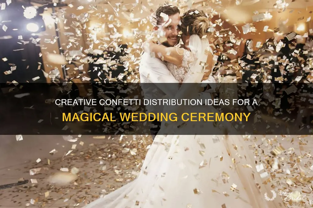 how to distribute confetti for wedding ceremony
