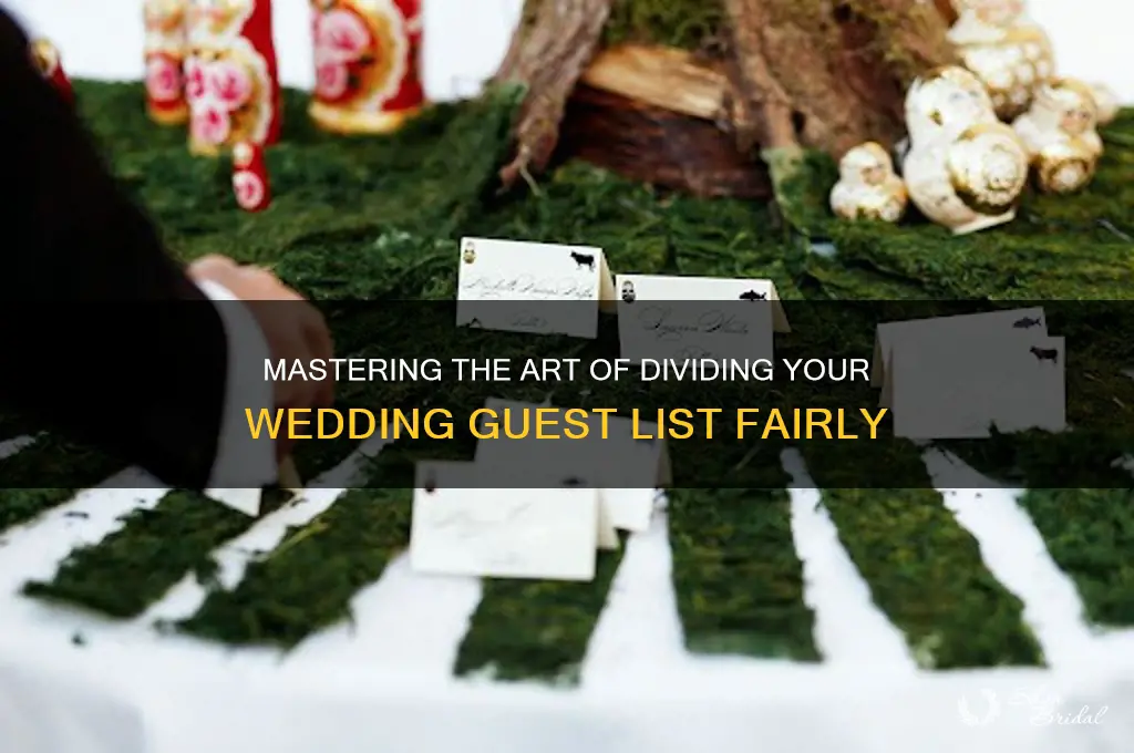 how to divide the wedding guest list
