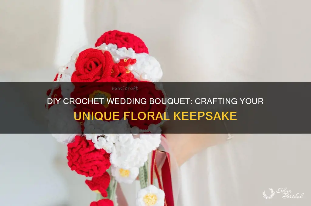 how to diy a crochet wedding buoquet