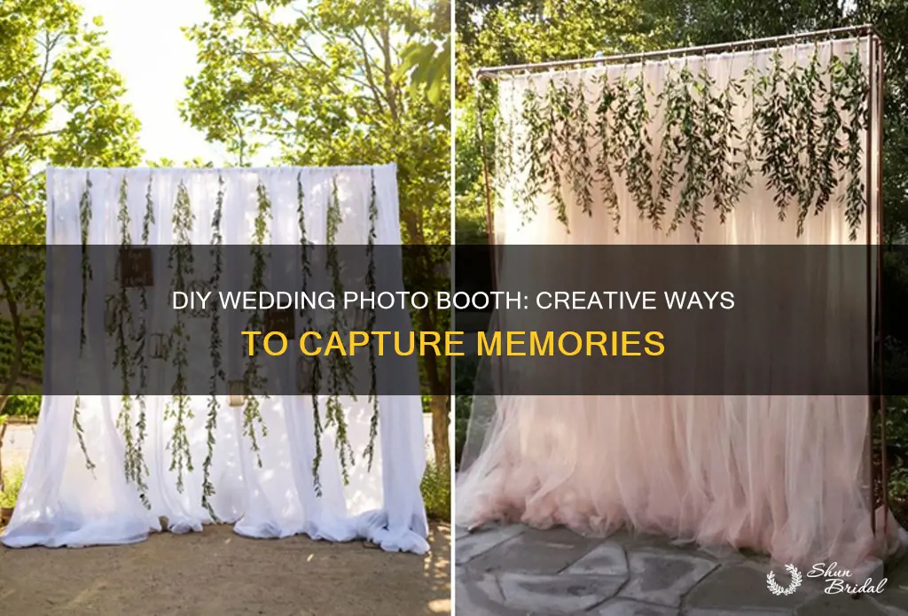 how to diy a wedding photo booth