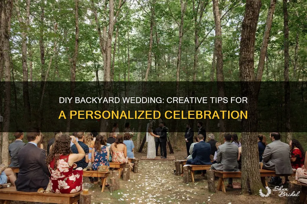 how to diy backyard wedding
