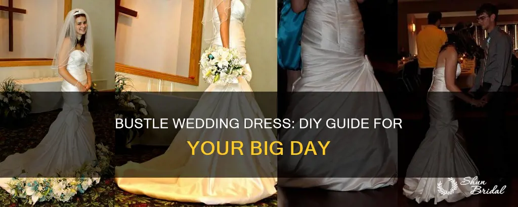 how to diy bustle wedding dress