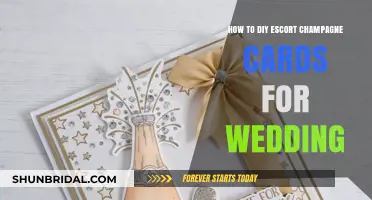 DIY Escort Champagne Cards: A Creative Wedding Favor Guide