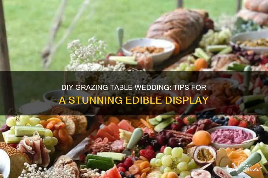 how to diy grazing table wedding