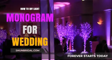 DIY Wedding Elegance: Crafting a Personalized Light Monogram