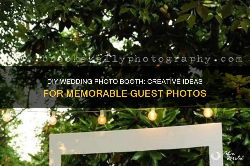 how to diy photbooth wedding