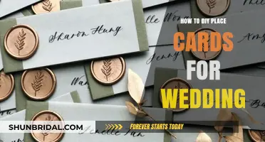 Elegant DIY Wedding Place Cards: Creative Ideas for Your Special Day