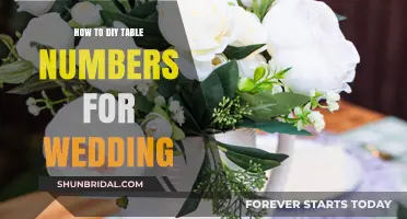 Creative DIY Wedding Table Numbers: Easy, Elegant, and Budget-Friendly Ideas