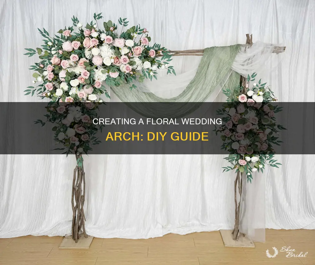 how to diy wedding arch flowers