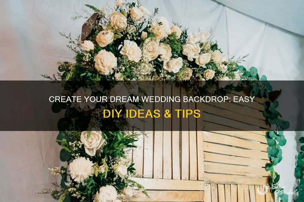 how to diy wedding backdrop