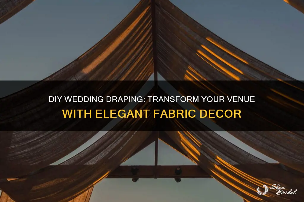 how to diy wedding draping