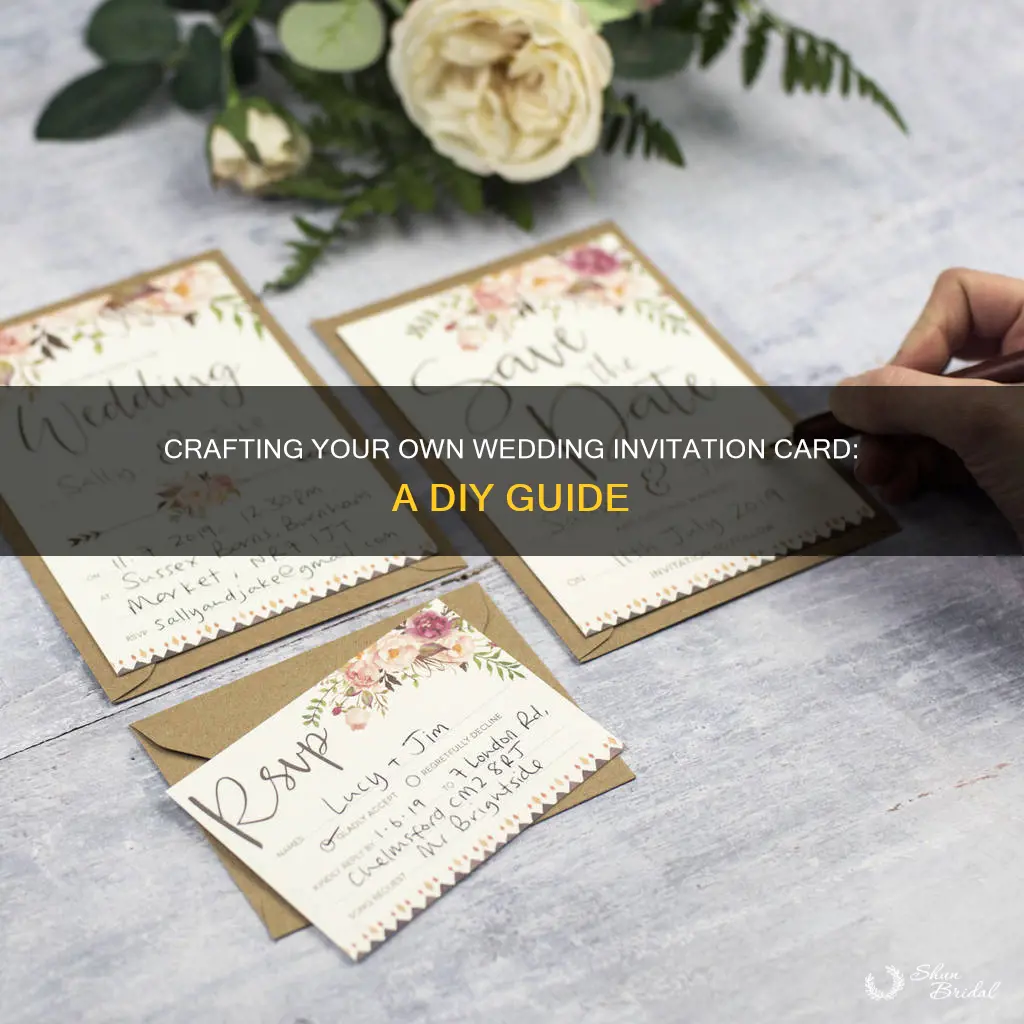 how to diy wedding invitation card