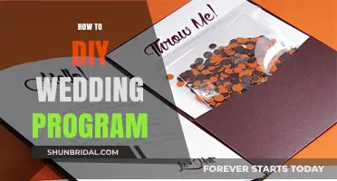 Crafting Your Perfect DIY Wedding Program: A Step-by-Step Guide