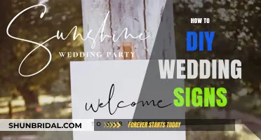 DIY Wedding Signs: Creative Ideas for Personalized Decor