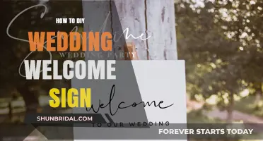 Crafting Your Perfect DIY Wedding Welcome Sign: Easy Steps & Ideas