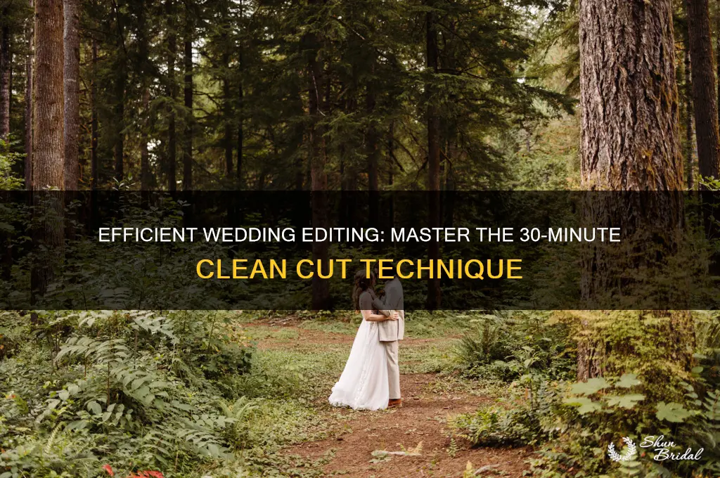 Efficient Wedding Editing: Master The 30-Minute Clean Cut Technique ...