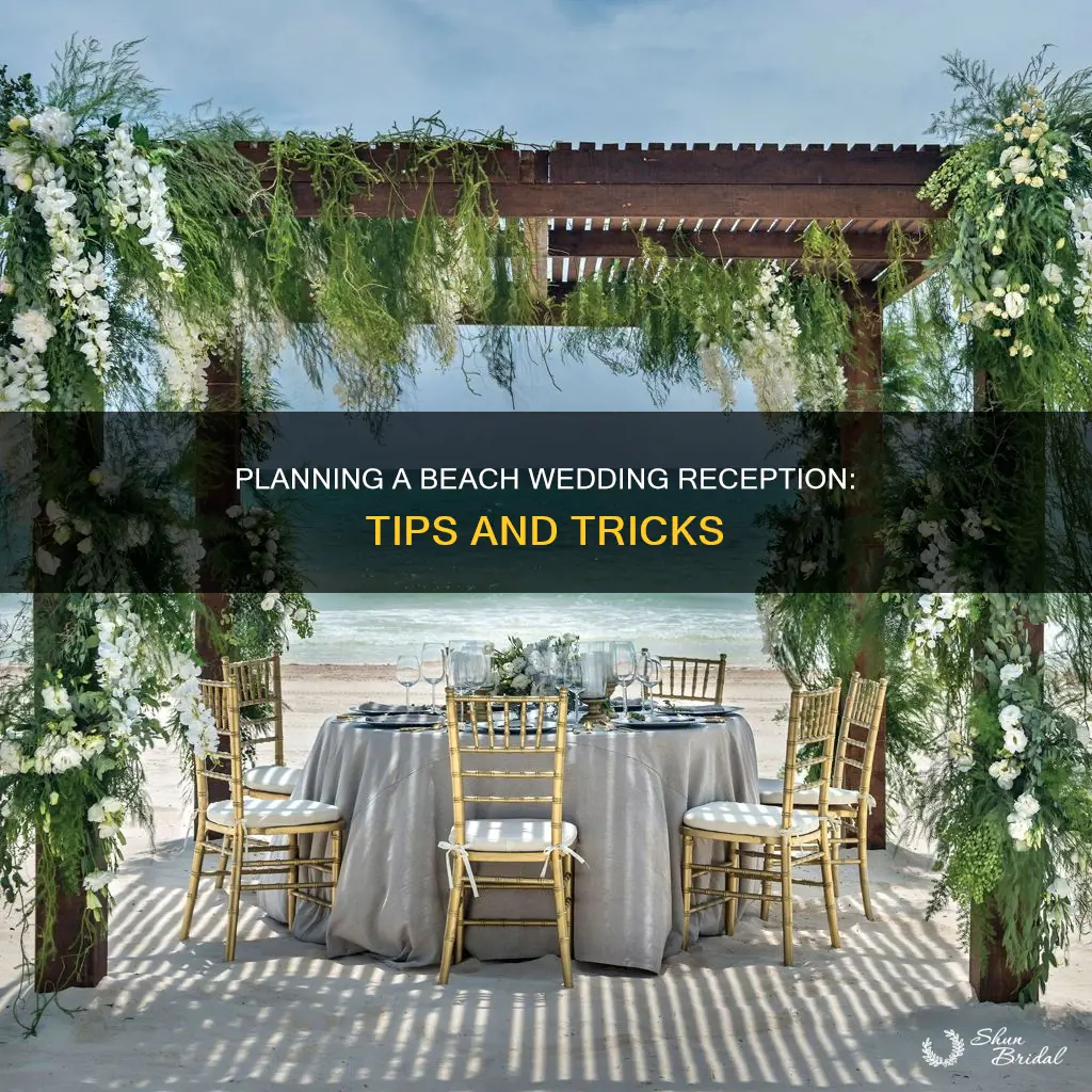 how to do a beach wedding reception